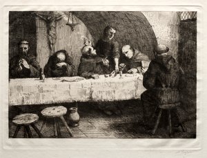 Refektář , c. 1862. od Alphonse Legros