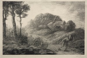 The Return of the Fagot Gatherer (2. stav) od Alphonse Legros