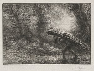 Návrat na chalupu. od Alphonse Legros