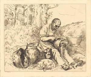 Tinker Le retameur. od Alphonse Legros