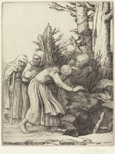 Triumf smrti: Smrt připravuje příbytek pro bezdomovce Le triomphe.... od Alphonse Legros