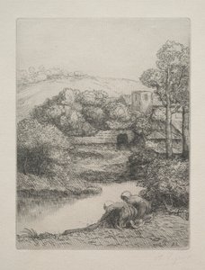 The Wash House Le Lavoir, Dite Les Laveuses. od Alphonse Legros