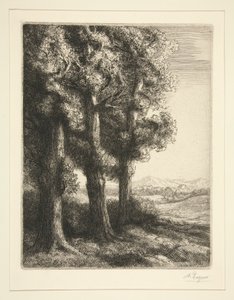 Tři stromy od Alphonse Legros
