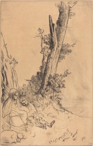 Cestovatelé odpočívající Cestovatelé odpočívající. od Alphonse Legros