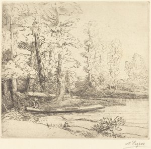 Stromy na okraji vody Stromy na okraji vody. od Alphonse Legros