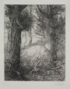 Galské pohřební mohyly od Alphonse Legros