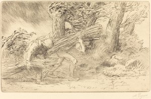 Sběrači větviček Les fagottiers. od Alphonse Legros