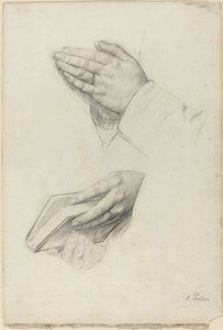 Dvě studie rukou. od Alphonse Legros