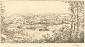 Údolí v Burgundsku Údolí v Burgundsku. od Alphonse Legros
