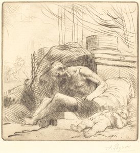 Oběť požáru Oběť požáru. od Alphonse Legros