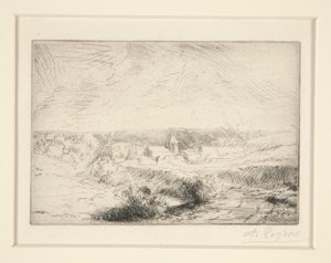 Village de Wimille, pres Boulogne (vesnice Wimille poblíž Boulogne) od Alphonse Legros
