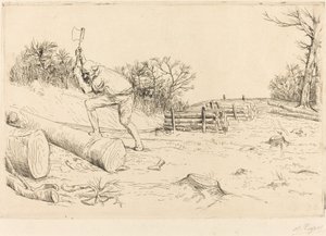 Dřevorubec Dřevorubec. od Alphonse Legros