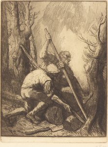 Dřevorubci, 3. deska Les bucherons. od Alphonse Legros