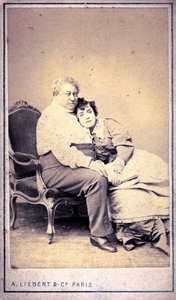 Alexandre Dumas a slečna Menken od Alphonse Liebert & C (foto)
