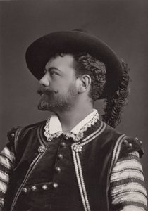 Portrét Victora Maurela (1848-1923) francouzský barytonista jako Don Giovanni z Mozarta - fotografie Alphonse Justina Lieberta (1827-1914)
