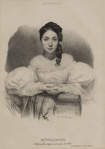 Portrét Mademoiselle Juliette Drouet. od Alphonse Leon Noel