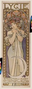 Reklamní plakát pro taneční skupinu Lygie. Plakát Alfonse Marie Muchy (Alphonse Marie Mucha