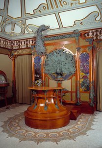Art Nouveau: výzdoba interiéru obchodu klenotníka Georgese Fouqueta (1862-1957) v Paříži od Alphonse Mucha