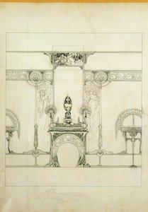 Návrh pro butik klenotníka Fouqueta ... od Alphonse Marie Mucha