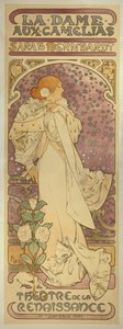 "La Dame aux Camélias", se Sarah Bernhardt od Alphonse Mucha
