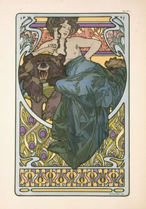 Deska 47 z knihy "Documents Decoratifs", vydané v roce 1902, 1902 od Alphonse Mucha