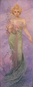 Jaro od Alphonse Mucha
