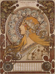 Zodiac, Velký bazar a nové galerie, prohlídky od Alphonse Mucha