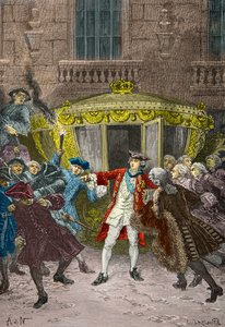 Atentát Roberta Francoise Damiense na Ludvíka 15 od Alphonse Marie de Neuville