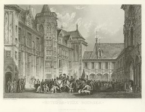 Hotel-de-Ville Bourges od Alphonse Marie de Neuville