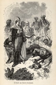 Ilustrace „Nádherných, ale autentických dobrodružství kapitána Corcorana“ od Alfreda Assollanta, ilustrovaná 25 vinětami nakreslenými na dřevě od A. de Neuville, Librairie Hachette et Cie v Paříži od Alphonse Marie de Neuville