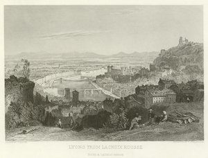 Lyons z La Croix Rousse od Alphonse Marie de Neuville