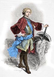 Portrét krále Ludvíka 15 (rytina) od Alphonse Marie de Neuville