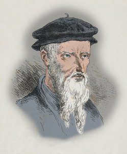 Portrét Guillauma Farela (rytina) od Alphonse Marie de Neuville