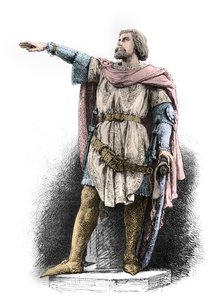 Portrét Jacoba Van Arteveldeho (rytina) od Alphonse Marie de Neuville