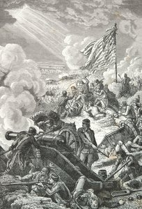 Bitva o Bunker Hill v Bostonu od Alphonse Marie de Neuville