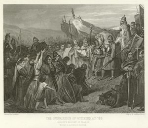 The Submission of Witikind, AD 785 od Alphonse Marie de Neuville