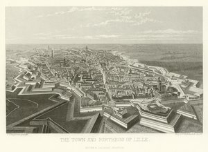 Město a pevnost Lille od Alphonse Marie de Neuville