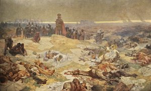 Po bitvě u Grunwaldu. Solidarita severních Slovanů Cyklus Slovanská epopej od Alphonse Mucha