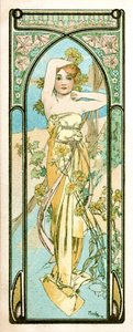 „Probuzení rána“, 1899 od Alphonse Mucha