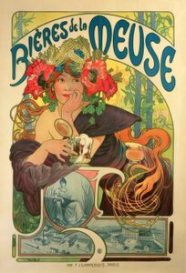 Pivo z Meuse od Alphonse Mucha