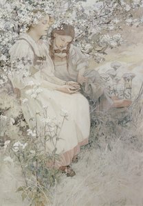 Blahoslavení čistého srdce: neboť oni uvidí Boha, 1906 od Alphonse Mucha