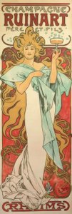 Champagne Ruinart Otec a syn od Alphonse Mucha