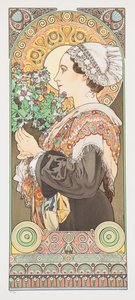 Chardon de Grève. Bodlák z písků, 1902. od Alphonse Mucha