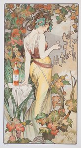 Cognac Bisquit, asi 1899 od Alphonse Mucha