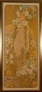 Lilie od Alphonse Mucha