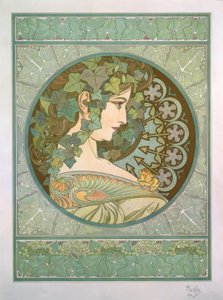 břečťan od Alphonse Mucha