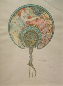 Návrh na ventilátor od Alphonse Mucha