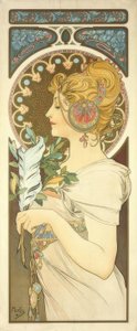 Pírko od Alphonse Mucha