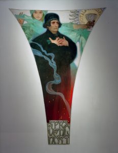 Spravedlnost - magistr Jan Hus od Alphonse Mucha