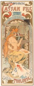 Tisk Cassan Fils od Alphonse Mucha